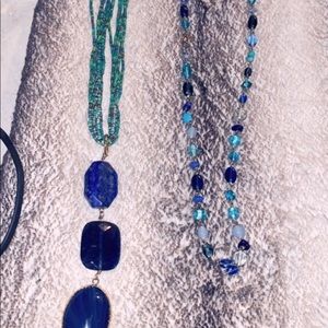 2 Chico Blue/green costume jewelry